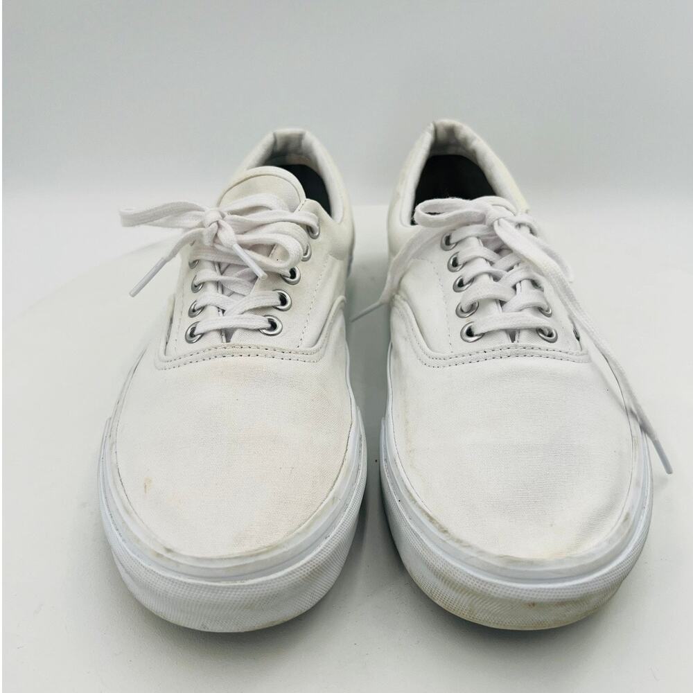 Vans Era True White Canvas Skate Shoes Low Top Men's Classic Sneakers Size 11.5